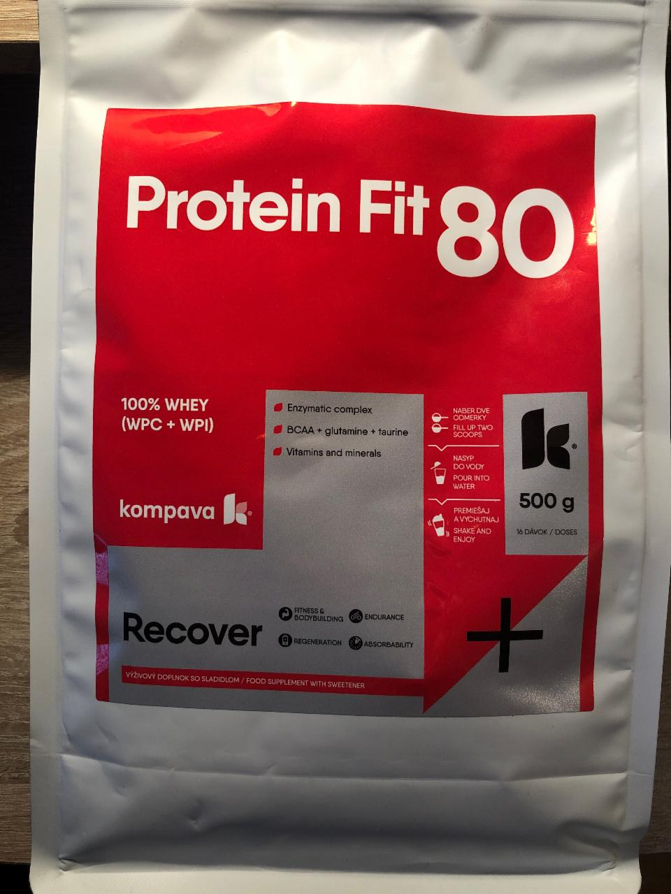 Fotografie - Protein Fit 80 Jahoda Kompava