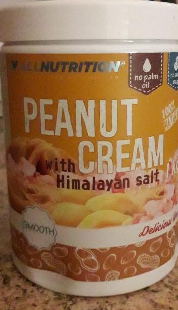 Fotografie - Peanut cream with himalayan salt Allnutrition