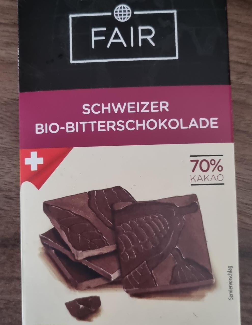Fotografie - Schweizer Bio-Bitterschokolade Fair