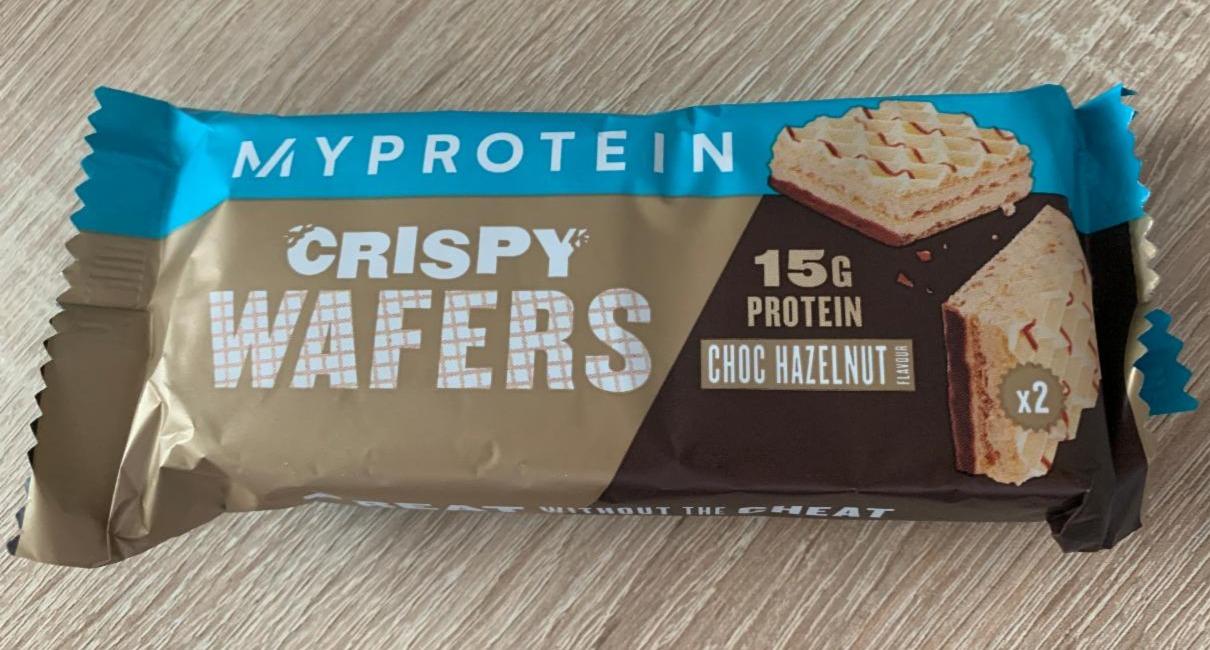 Fotografie - Myprotein crispy wafers choc hazelnut