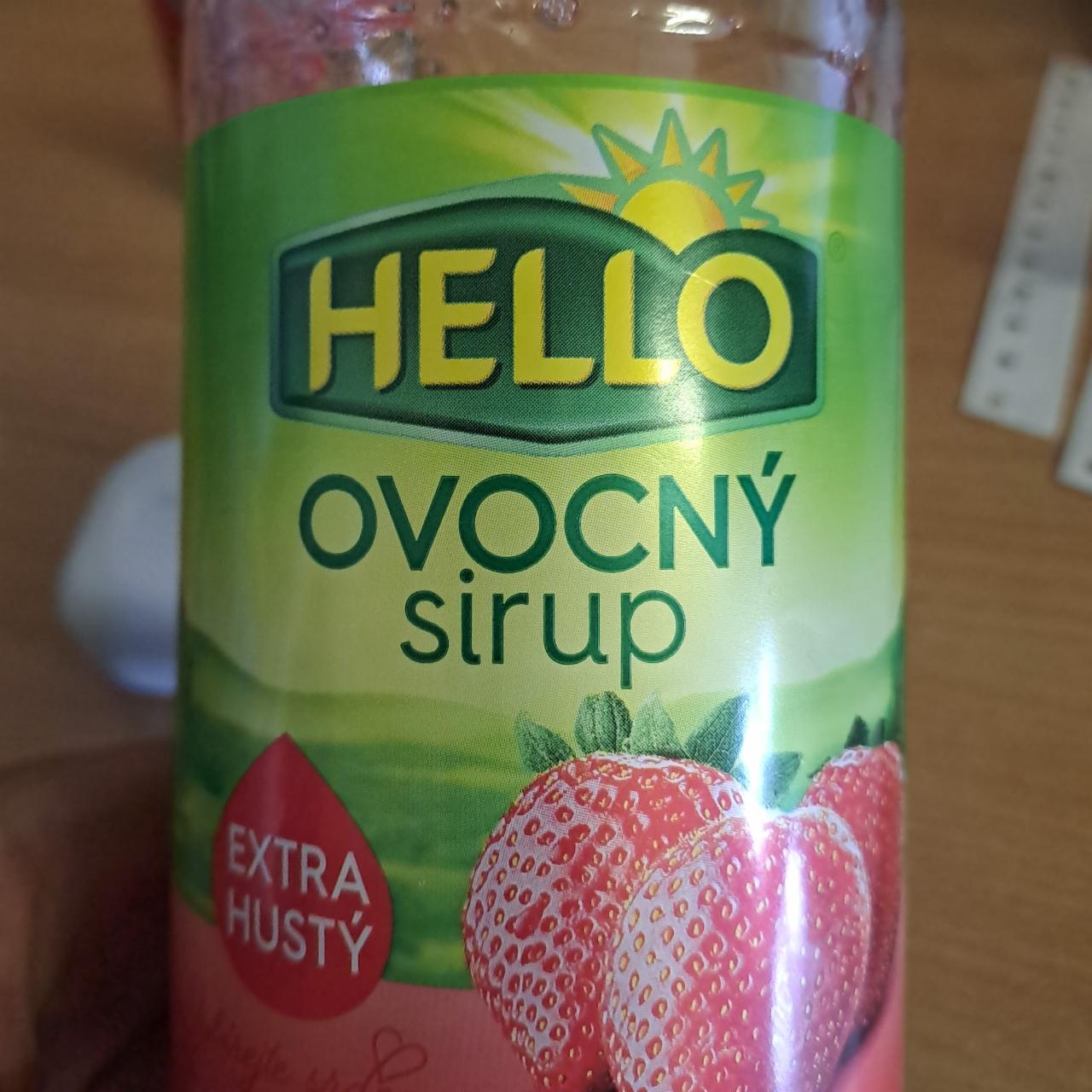 Fotografie - Hello Ovocný Sirup extra hustý Jahoda