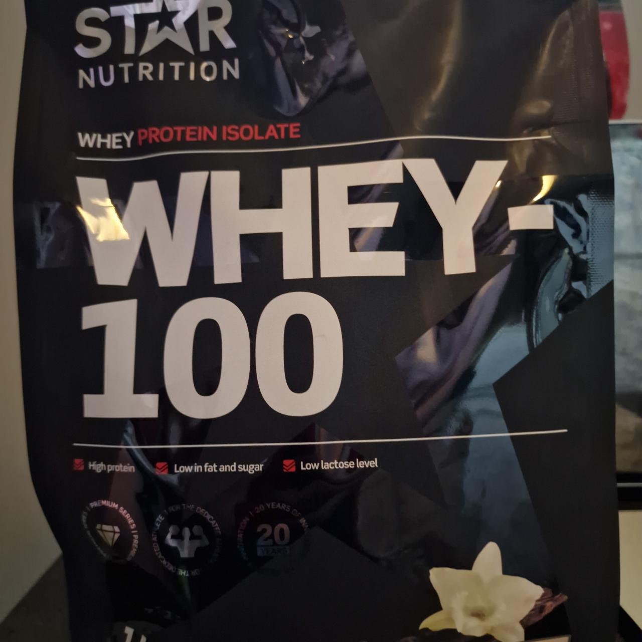 Fotografie - Whey - 100 Vanilla flavour Star Nutrition