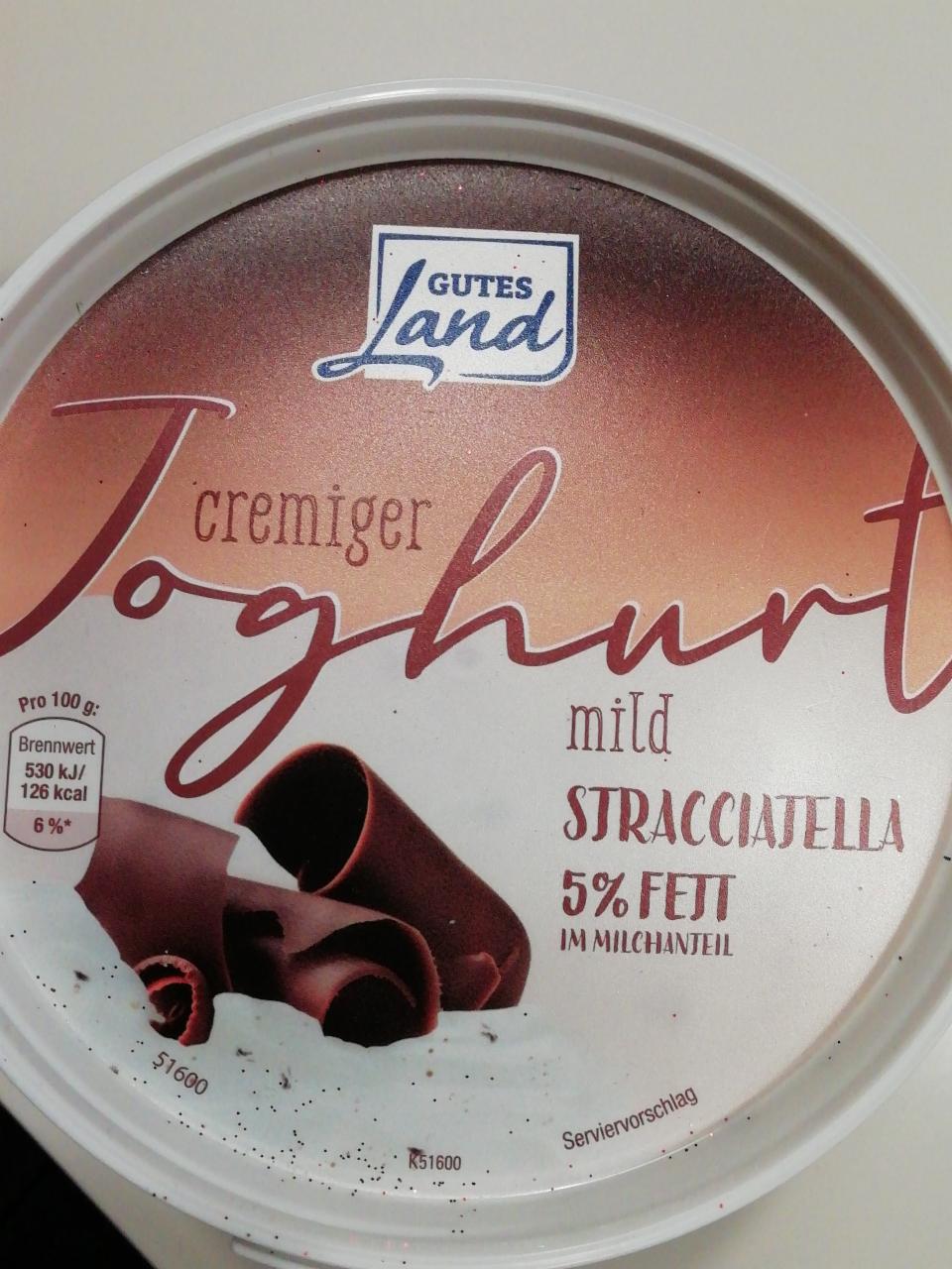 Fotografie - Cremiger joghurt mild stracciatella Gutes Land