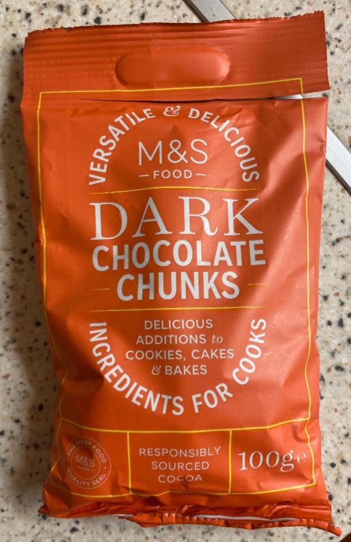 Fotografie - Dark Chocolate Chunks M&S food
