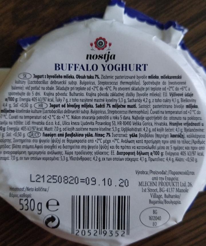 Fotografie - Buffalo Yoghurt Nostja