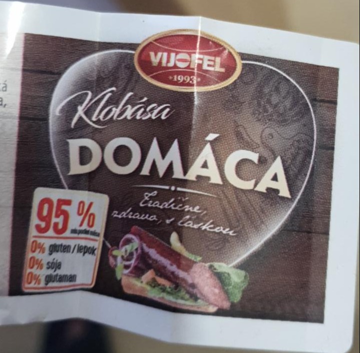 Fotografie - vijofel klobasa domaca