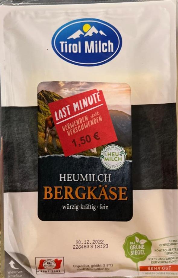 Fotografie - Heumilch Bergkäse Tirol Milch