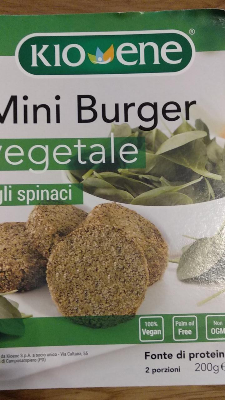 Fotografie - Špenátový rastlinný mini burger Kioene