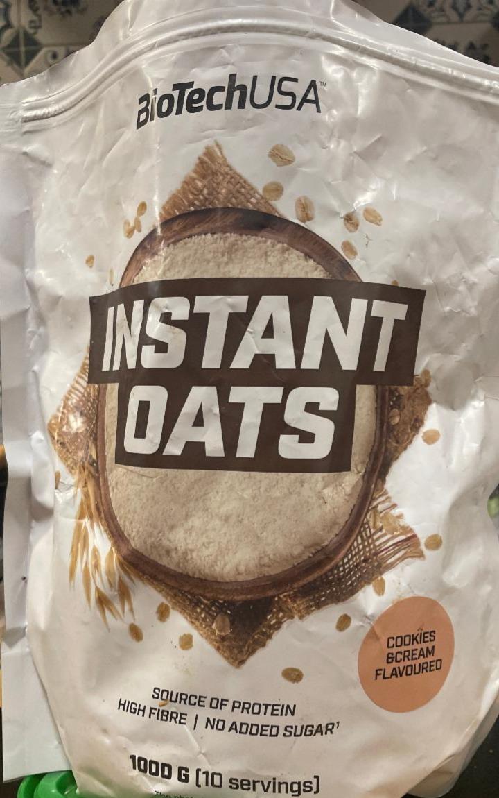 Fotografie - Instant Oats cookies & cream BioTechUSA