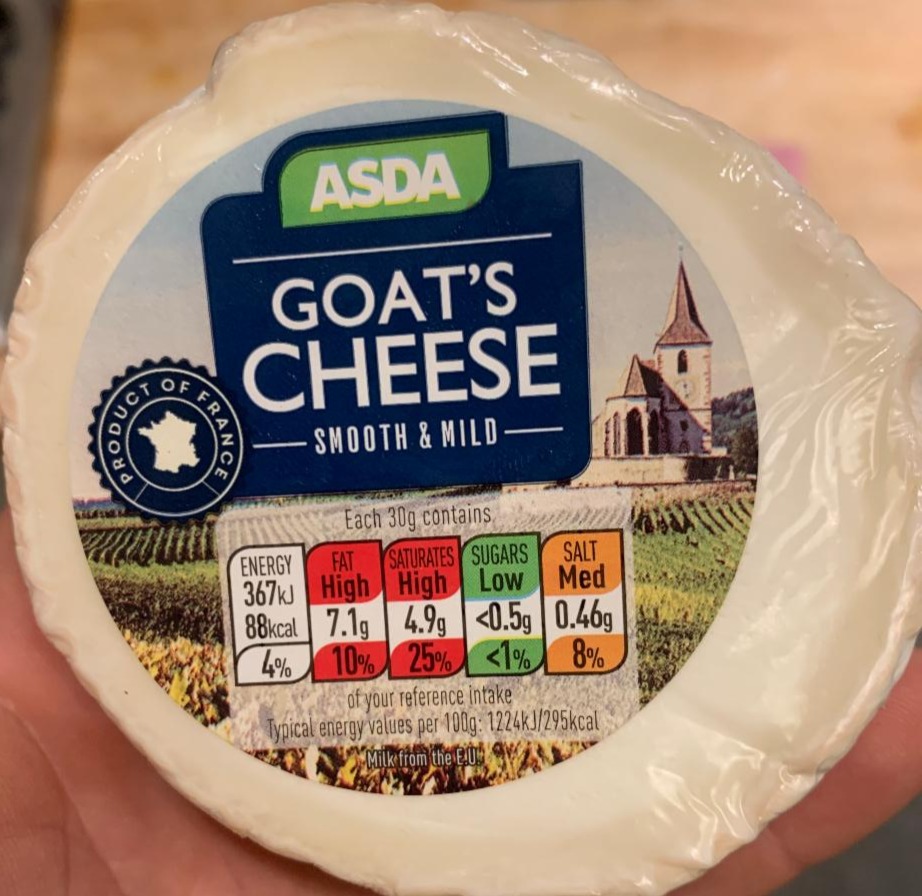 Fotografie - goat’s cheese smoot mild asda