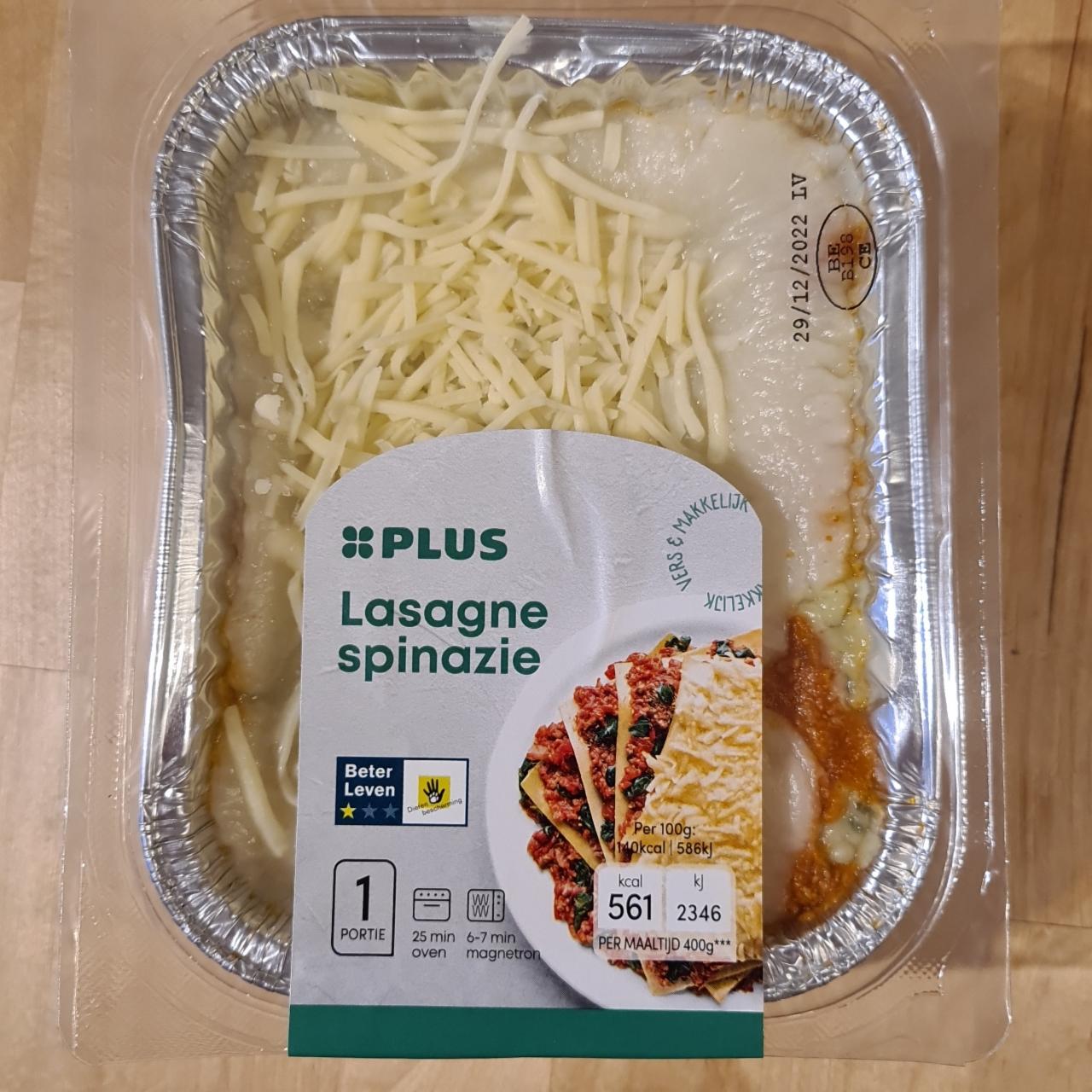 Fotografie - Lasagne spinazie Plus