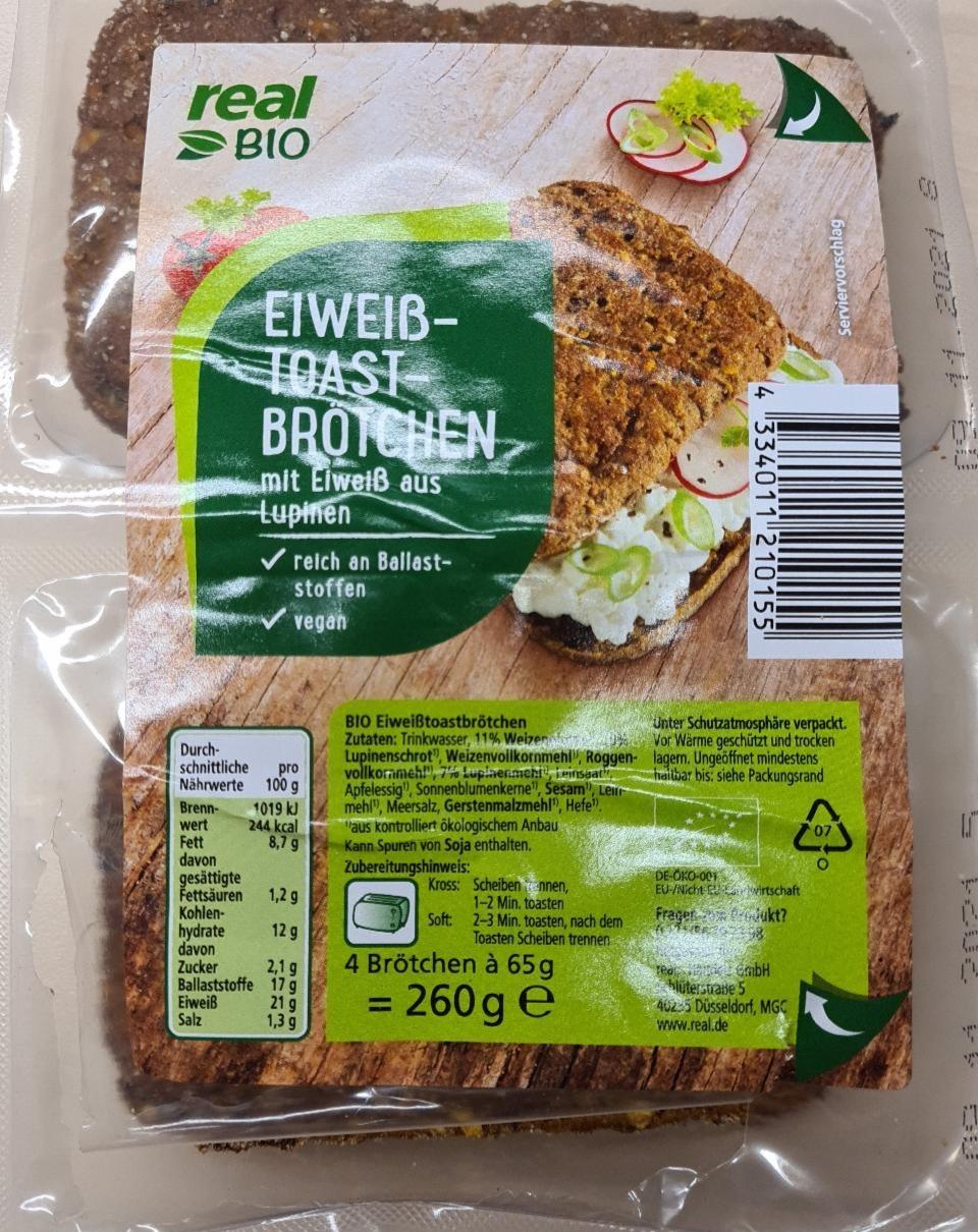 Fotografie - Eiweiß-Toast-Brötchen Real Bio