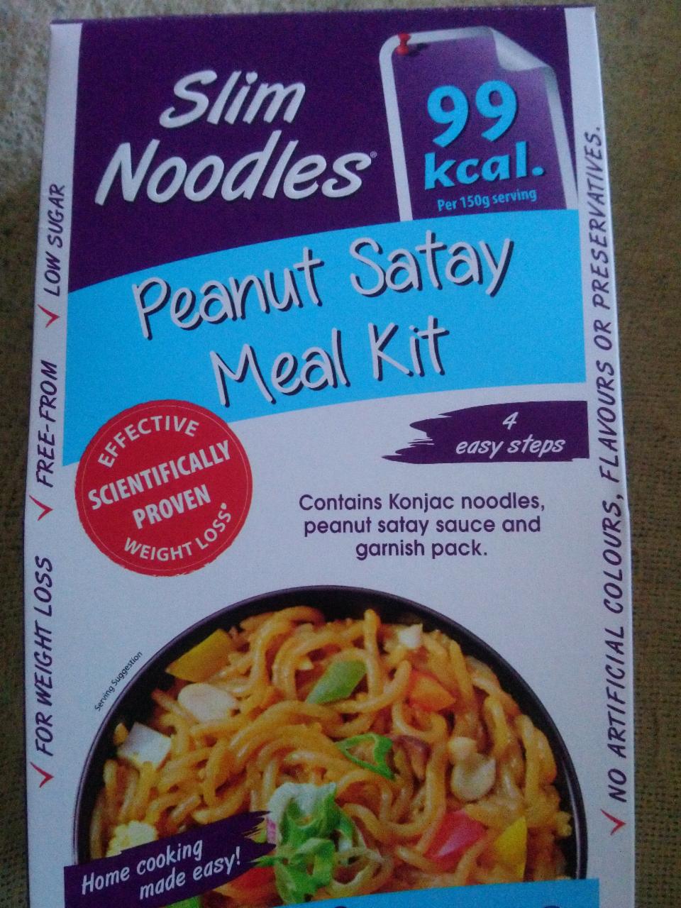 Fotografie - Peanut Satay Meal Kit Slim Noodles