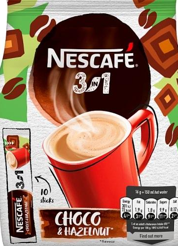 Fotografie - nescafe choco hazelnut 3in1