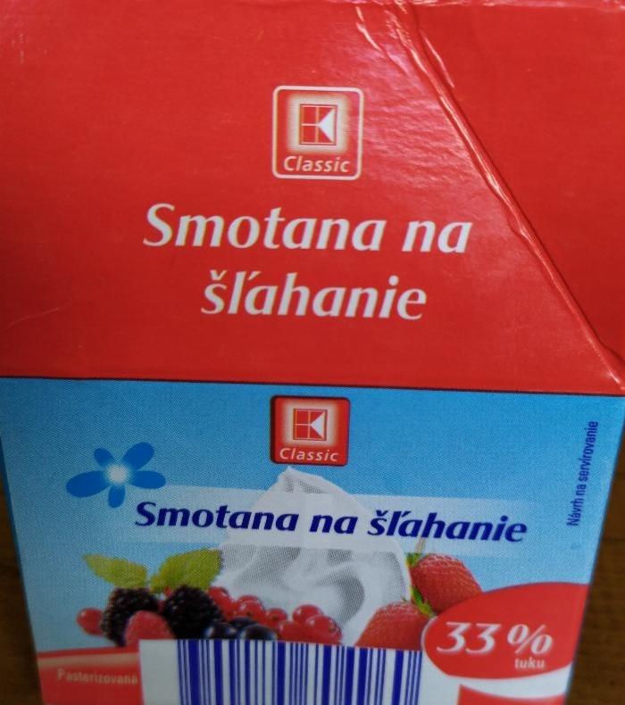 Fotografie - Smotana na šľahanie 33% K-Classic