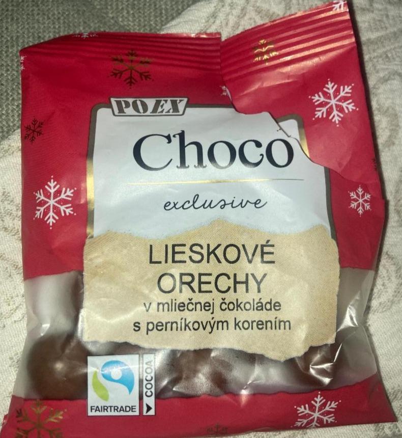 Fotografie - Choco exclusive Lieskové orechy v mliečnej čokoláde Poex