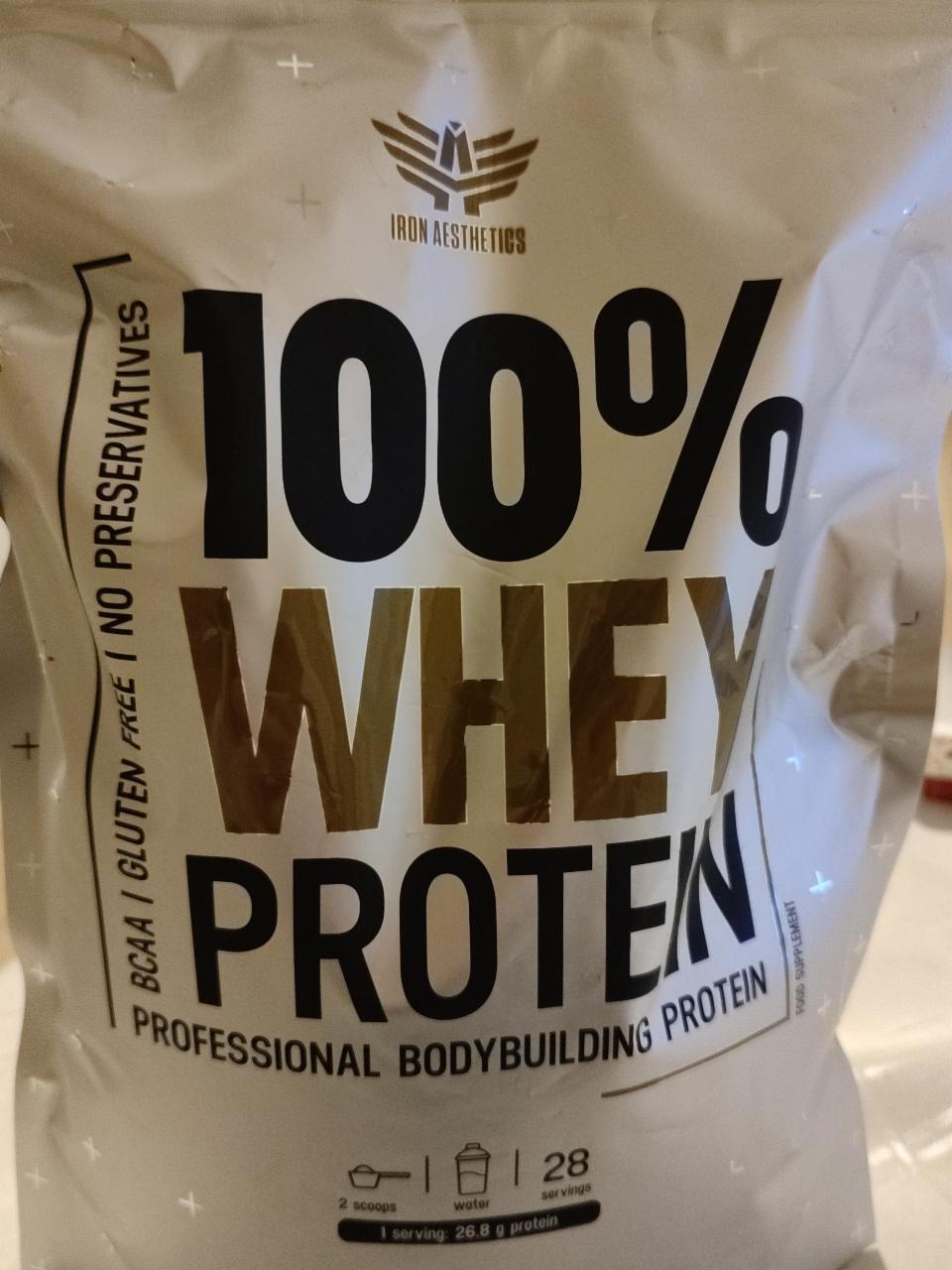 Fotografie - 100% whey protein iron aesthetics