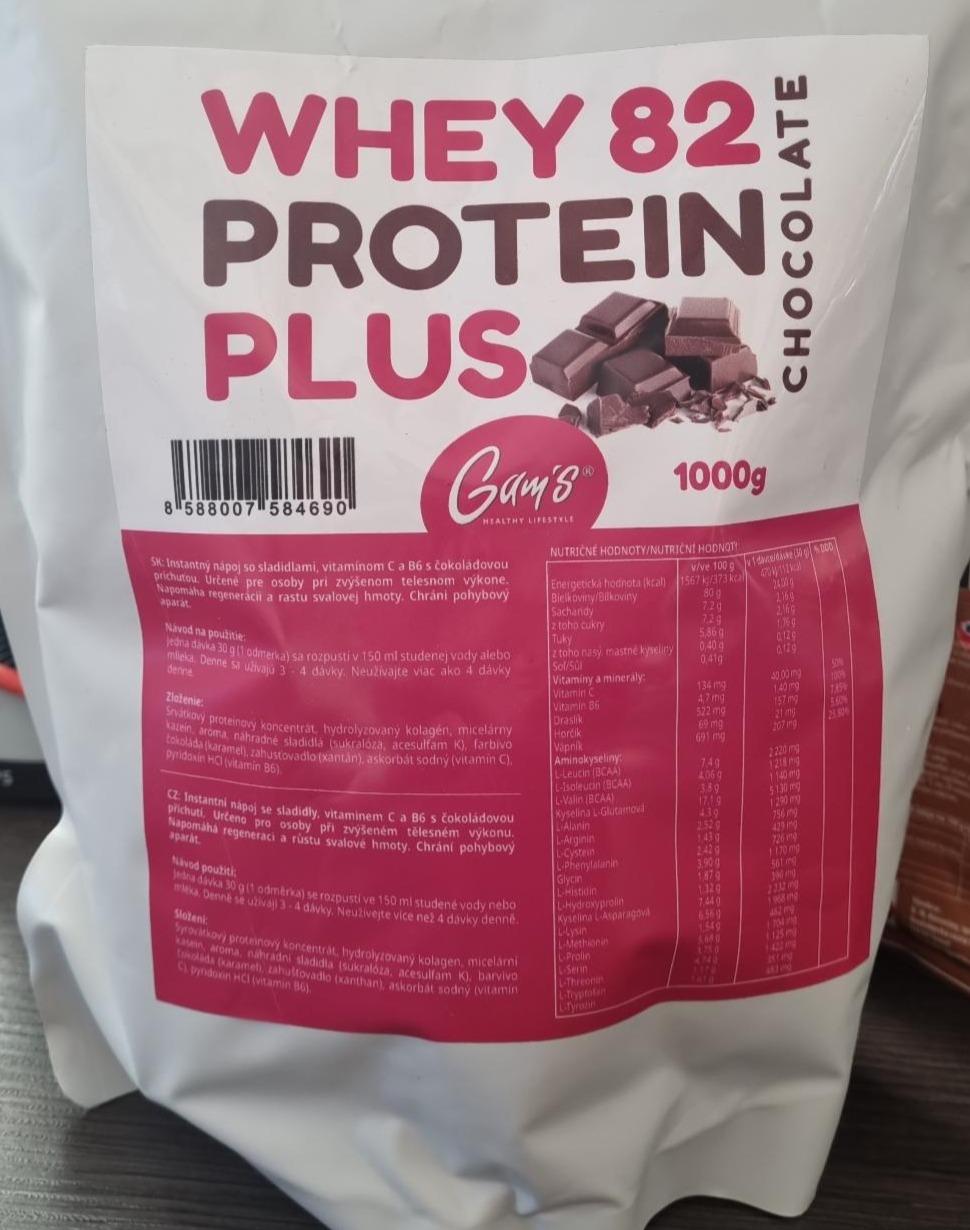 Fotografie - Whey 82 Protein Plus Chocolate Gam's