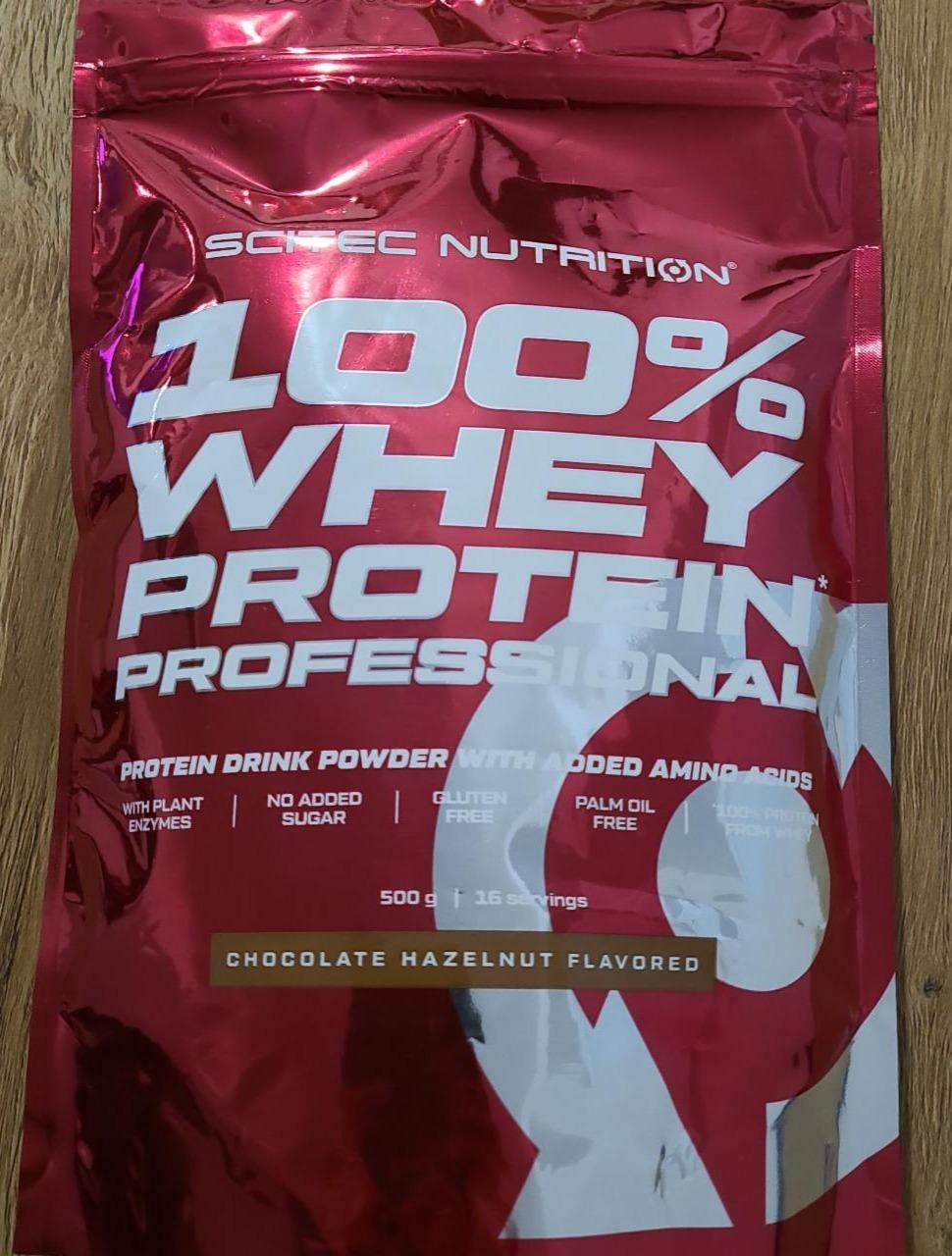 Fotografie - 100% Whey protein professional Chocolate Hazelnut Scitec Nutrition