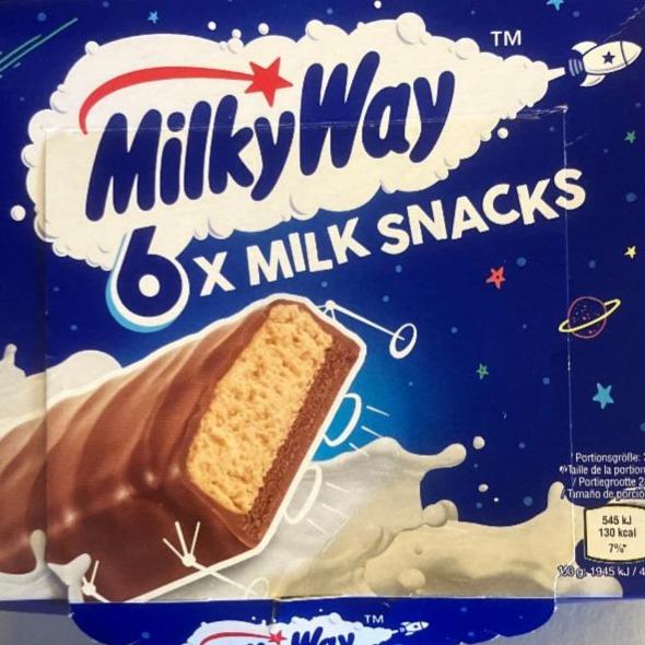 Fotografie - MilkyWay 6 ks.Milk Snack