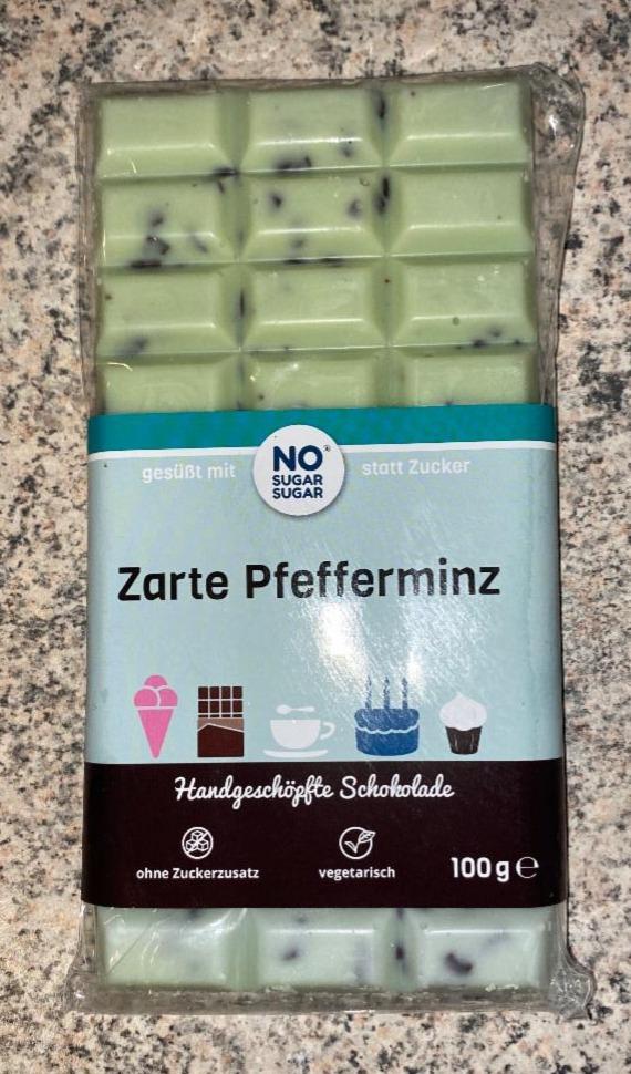 Fotografie - Zarte Pfefferminz schokolade No Sugar Sugar