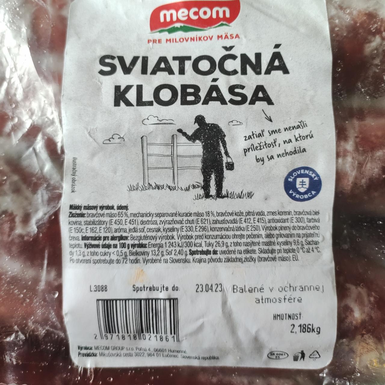 Fotografie - Sviatočná klobása Mecom