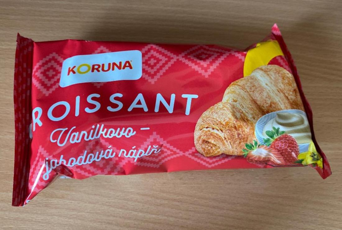 Fotografie - Croissant Vanilkovo-jahodová náplň Koruna