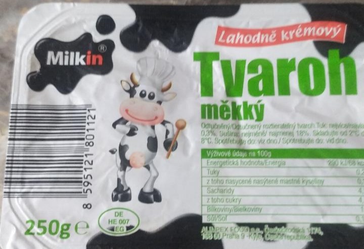 Fotografie - odtučněný tvaroh měkký Milkin