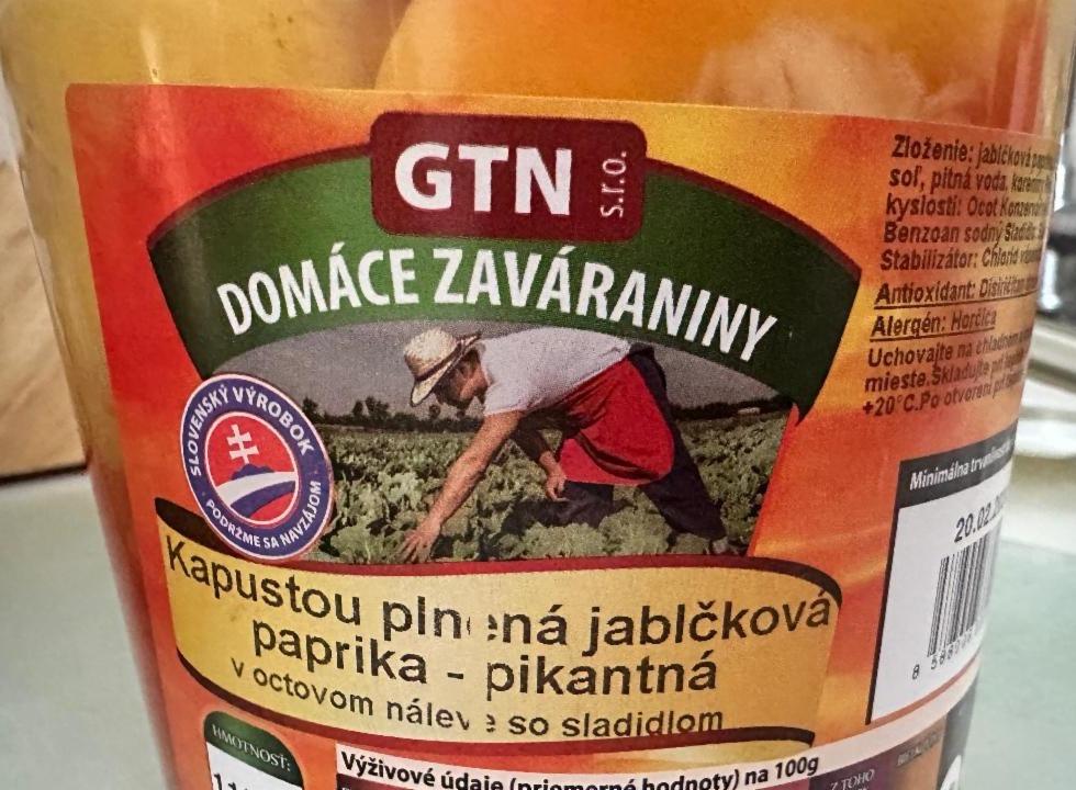 Fotografie - Kapustou plnená jablčková paprika pikantná GTN s.r.o.
