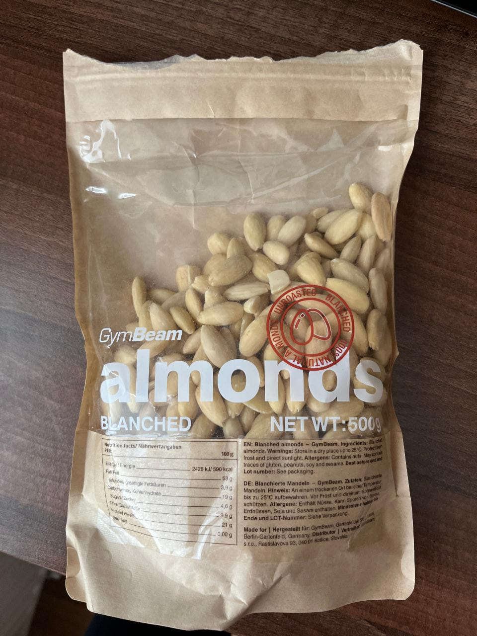 Fotografie - Almonds Blanched GymBeam