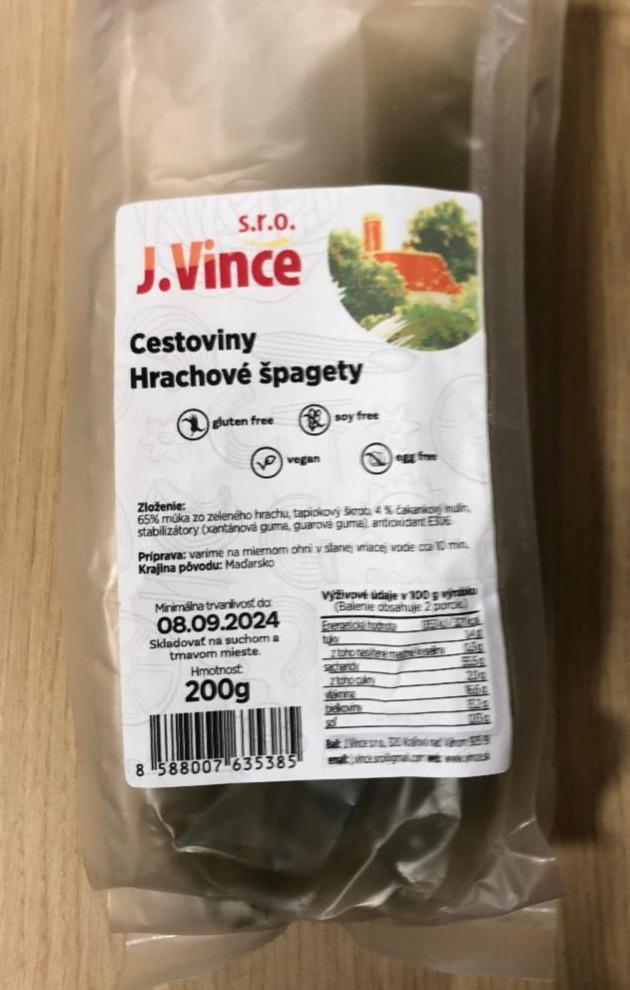 Fotografie - Cestoviny Hrachové špagety J.Vince