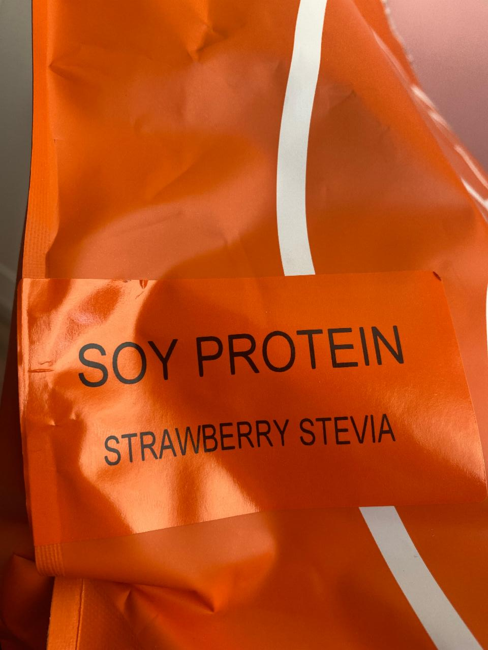 Fotografie - still mass soy protein strawberry stevia