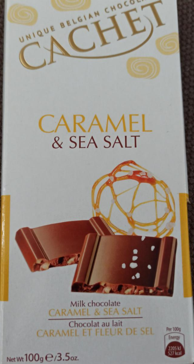 Fotografie - Belgická čokoláda s karamelom a morskou soľou Cachet