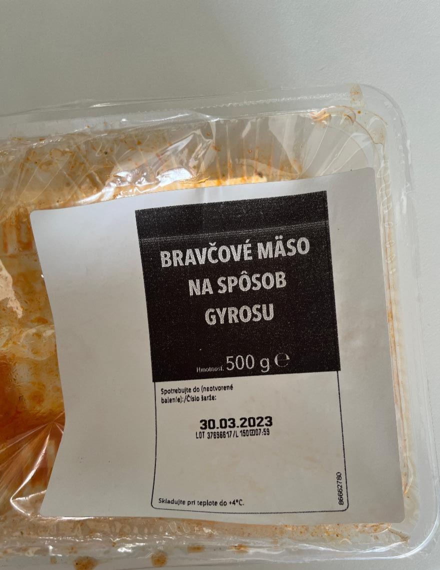 Fotografie - Bravčové mäso na spôsob Gyrosu