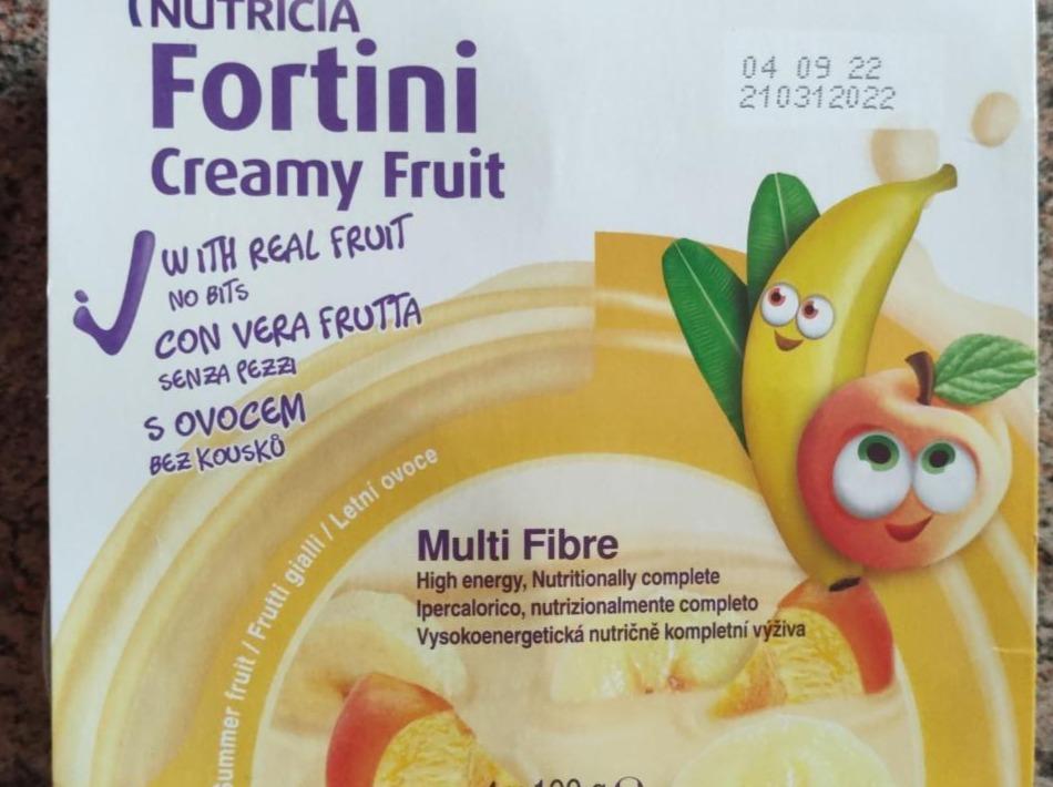 Fotografie - Fortini Creamy Fruit Multi Fibre letní ovoce Nutricia