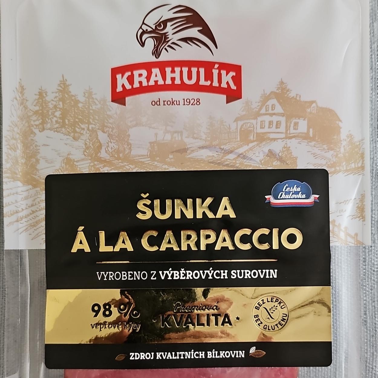 Fotografie - Šunka àla carpaccio Krahulík