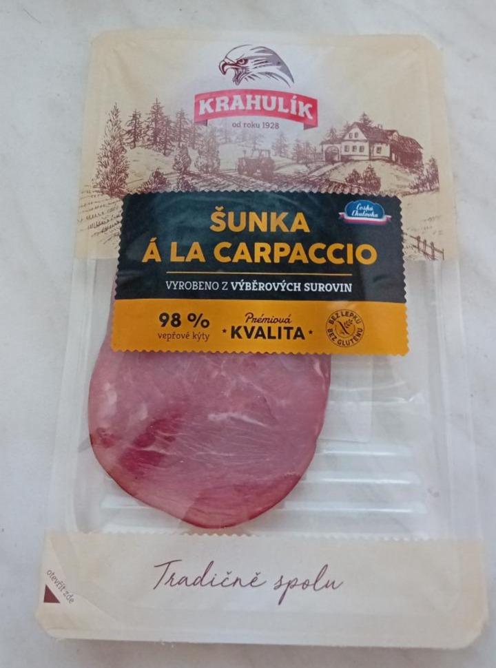 Fotografie - Šunka àla carpaccio Krahulík