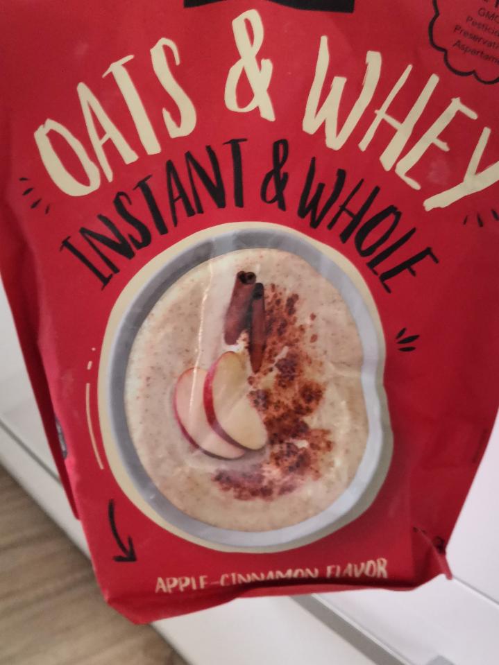 Fotografie - Oats & Whey Instant & Whole Apple-Cinnamon flavor - Prozis