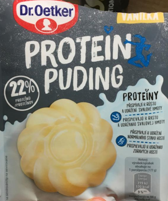 Fotografie - Dr. Oetker Protein puding vanilka (uvarený)