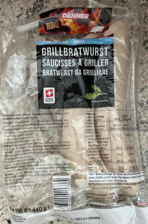 Fotografie - Grillbratwurst Denner