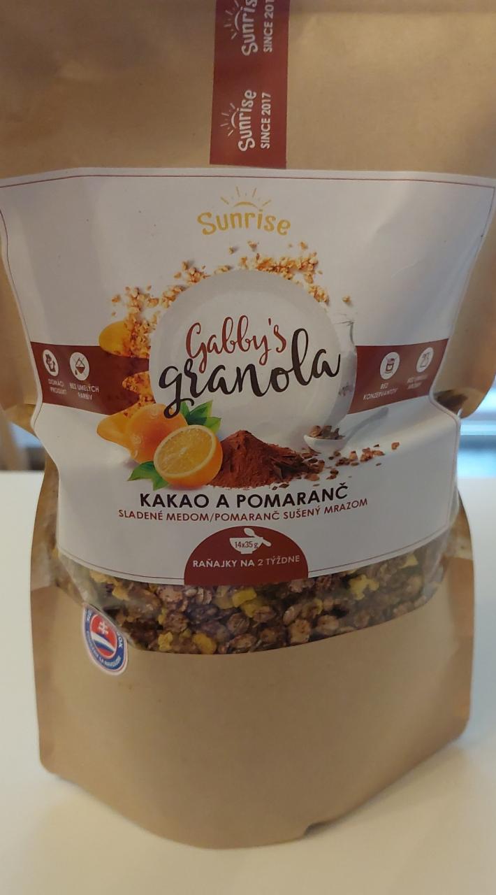 Fotografie - Gabby's granola Kakao a pomaranč