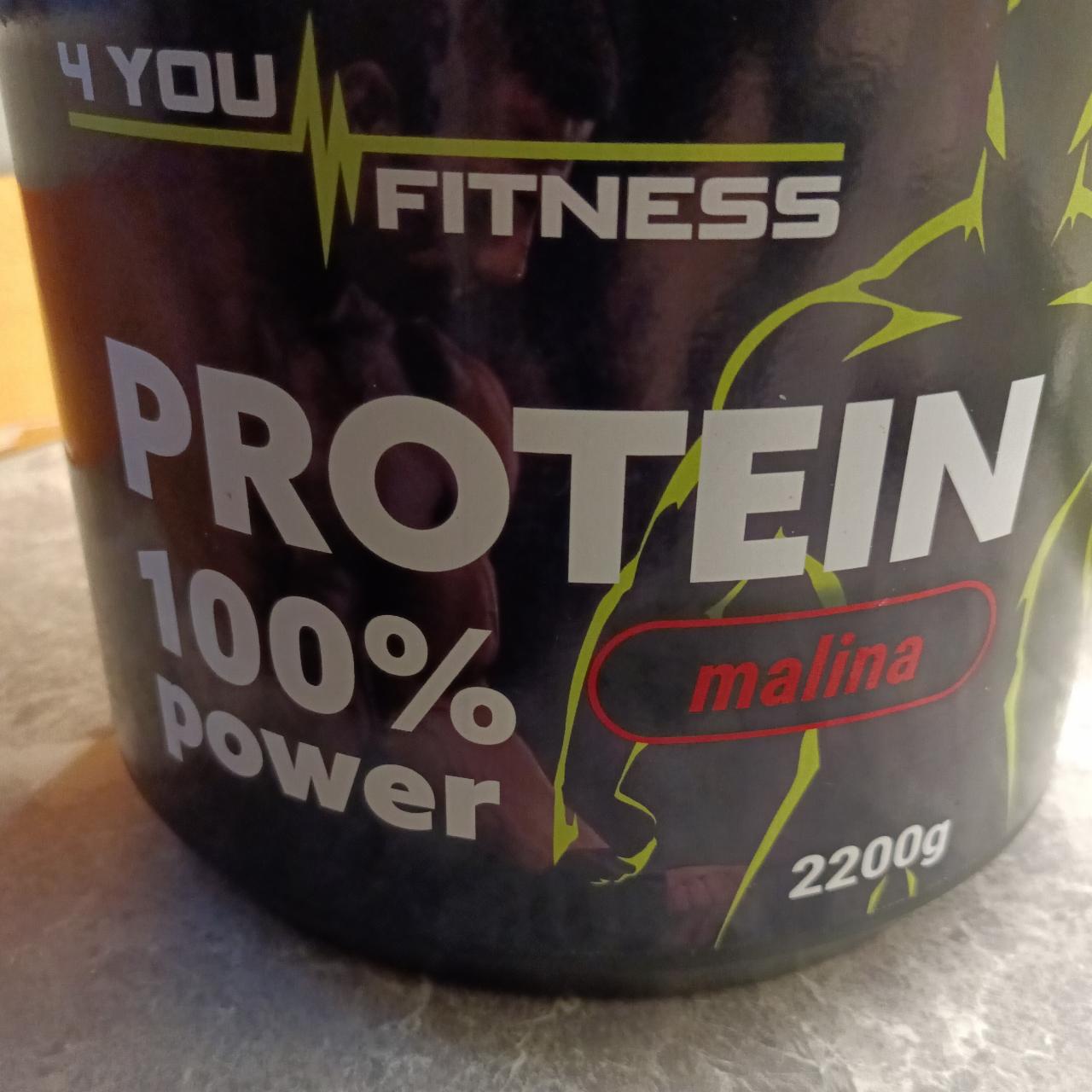 Fotografie - Protein 100% power Malina 4 You Fitness