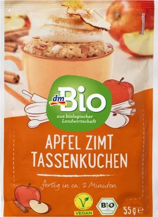 Fotografie - Apfel Zimt Tassenkuchen dmBio