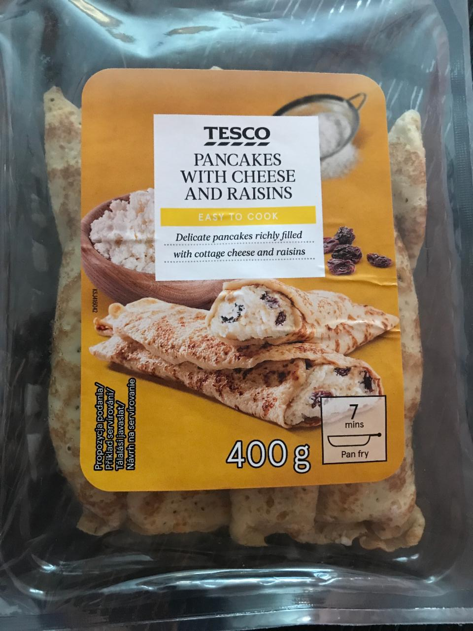 Fotografie - Pancakes with Cheese and Raisins Tesco