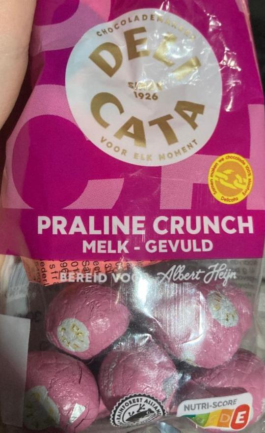 Fotografie - Praline crunch Melk - Gevuld DeliCata