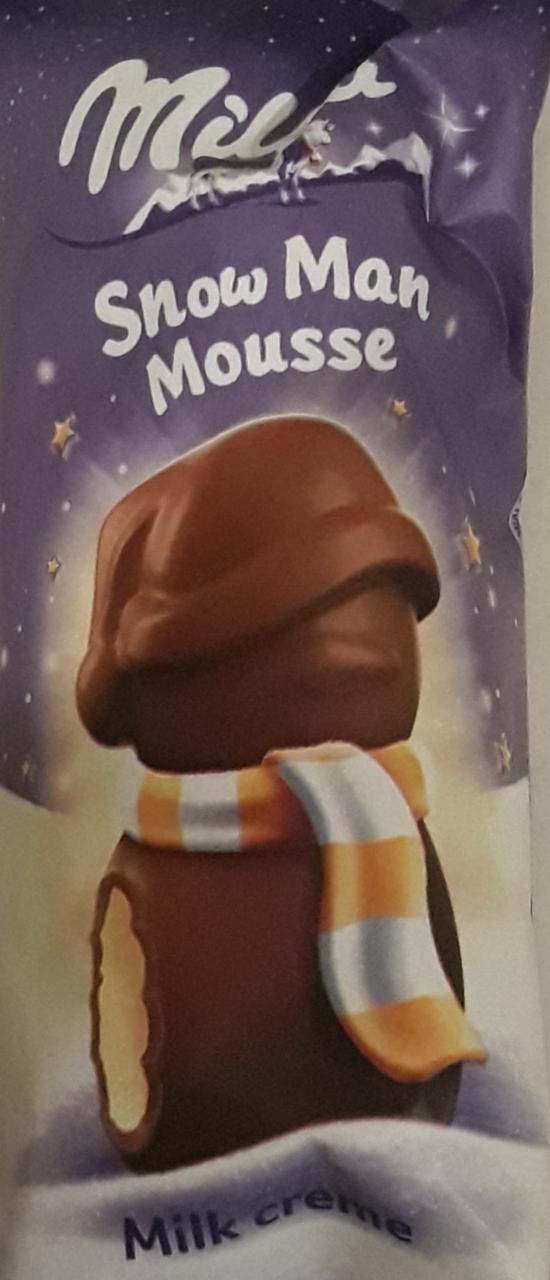 Fotografie - Milka Snow Man mousse