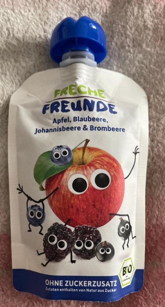 Fotografie - Freche Freunde Apfel, Blaubeere, Johannisbeere & Brombeere