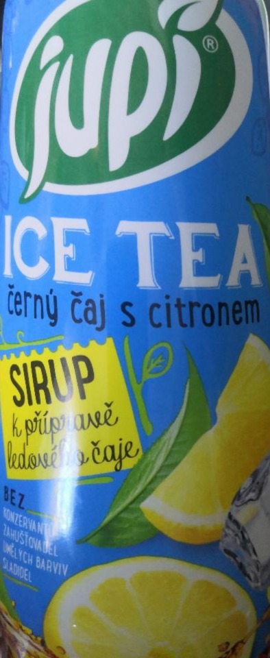 Fotografie - Sirup Ice Tea Černý čaj s citronem Jupí
