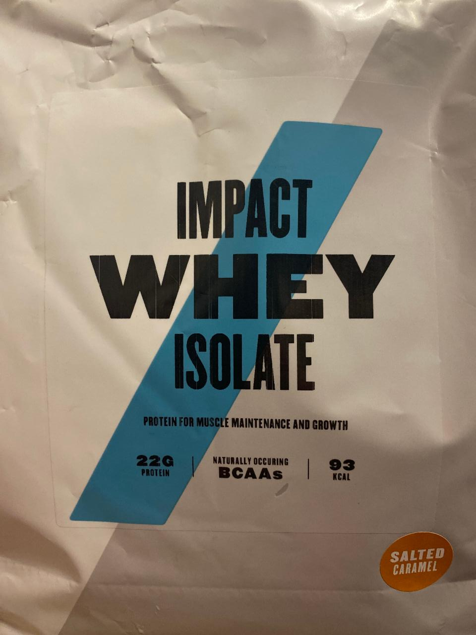 Fotografie - Impact Whey Isolate 22g Protein Salted caramel Myprotein