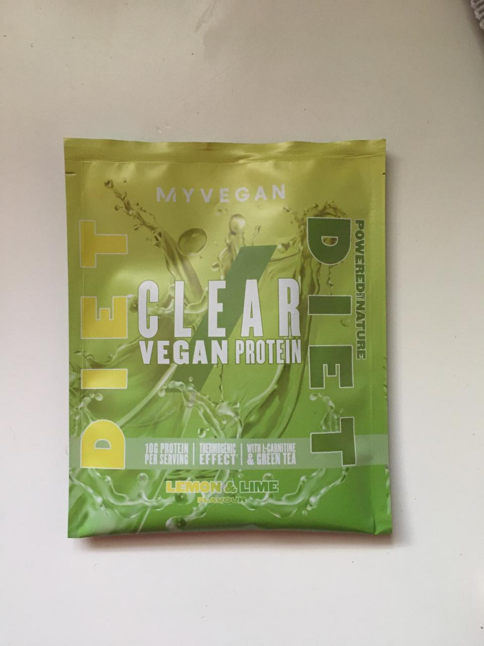 Fotografie - Clear vegan protein lemon & lime Myvegan